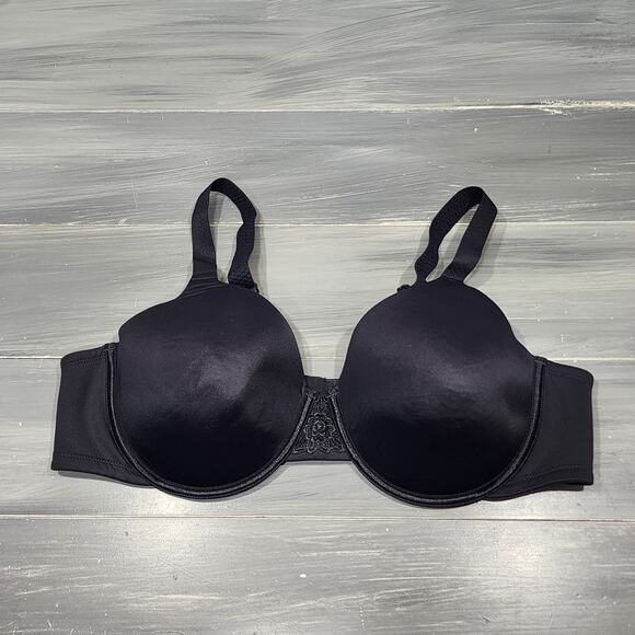 Vanity Fair Bra 44C Underwire Beauty Back Smoother Bra Style‎ 76380 Black - Picture 1 of 9